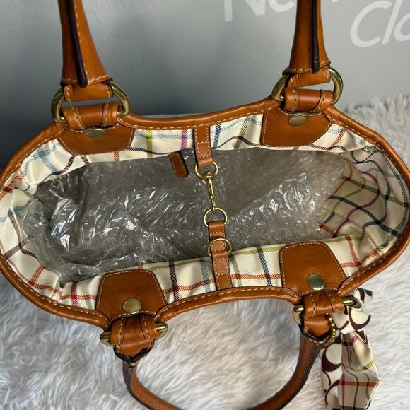 y2k COACH 2007 11791 Heritage Striped Tote Handbag - Picture 8 of 12